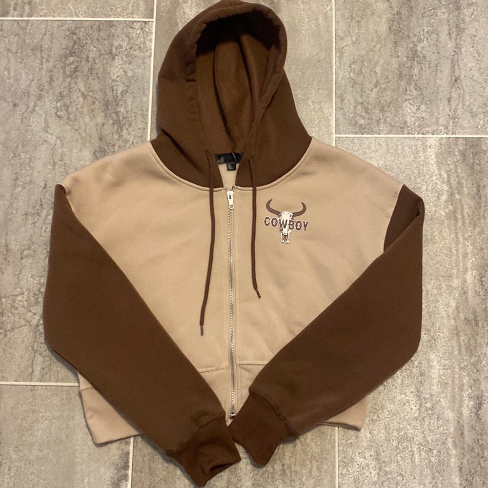 Cowboy crop top! Size Medium